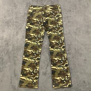 Volcom Jeans Mid Rise Slim Straight Camo Print Cotton Pants Women's Size 29/18